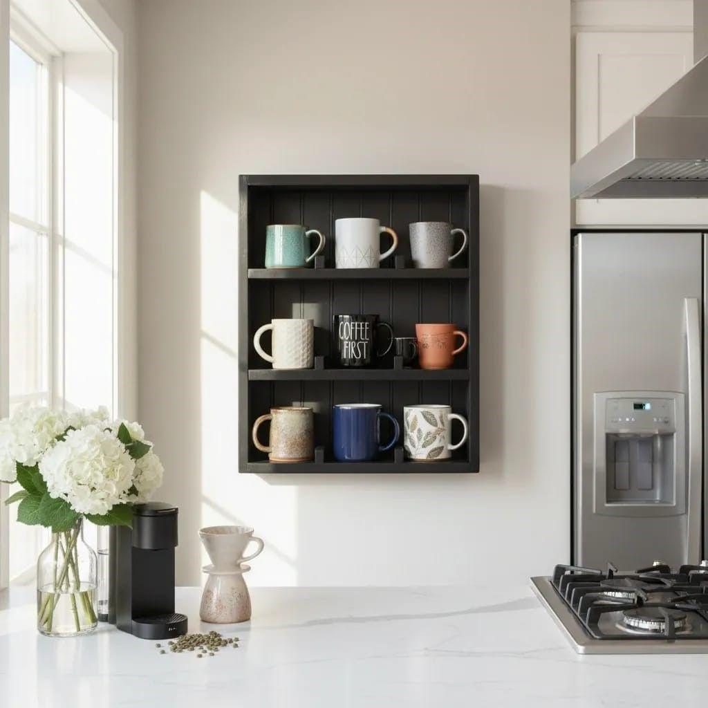 Estante de Tazas Madera Lun-3