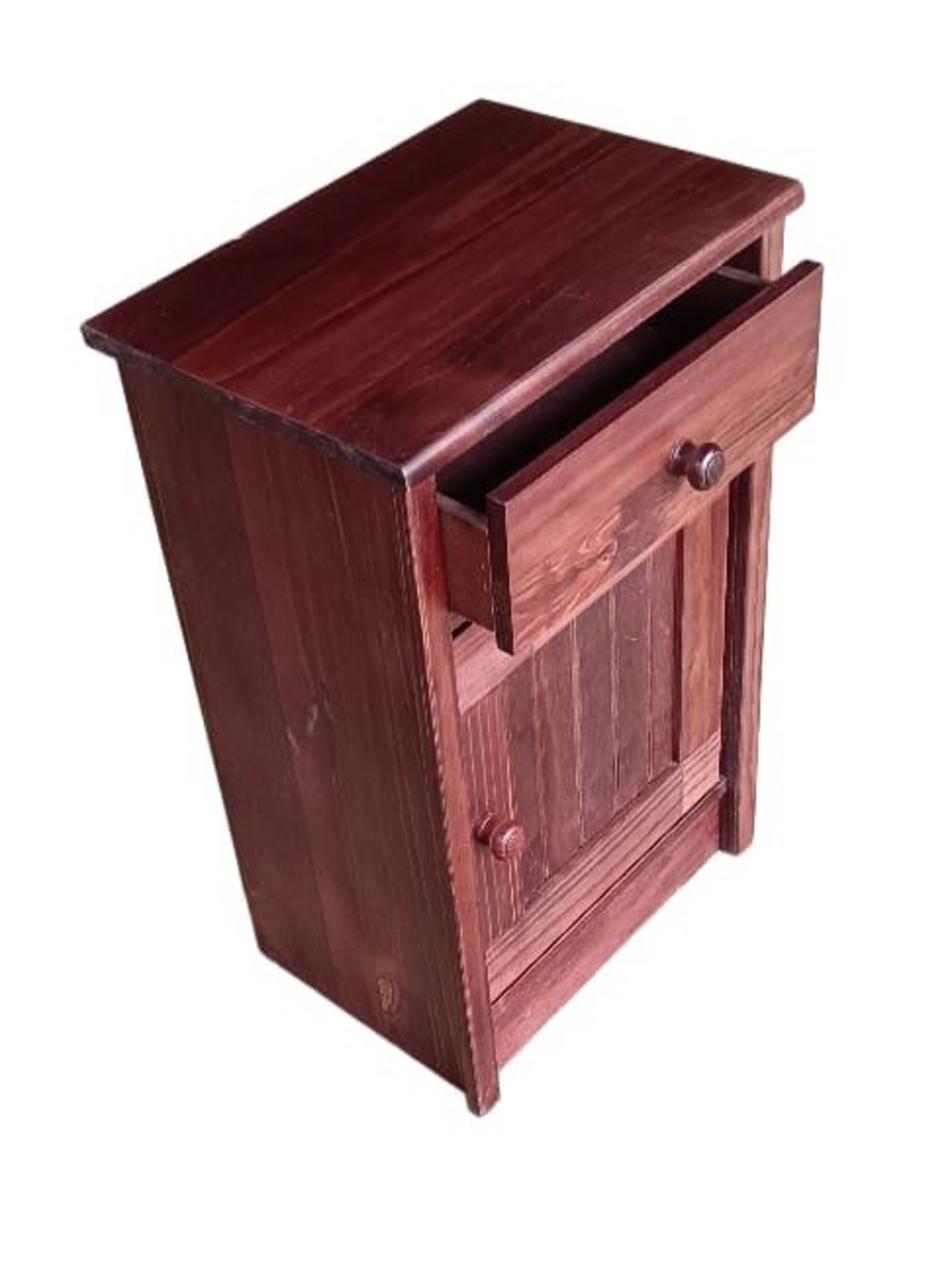 Velador de Madera Rustic chocolate-2