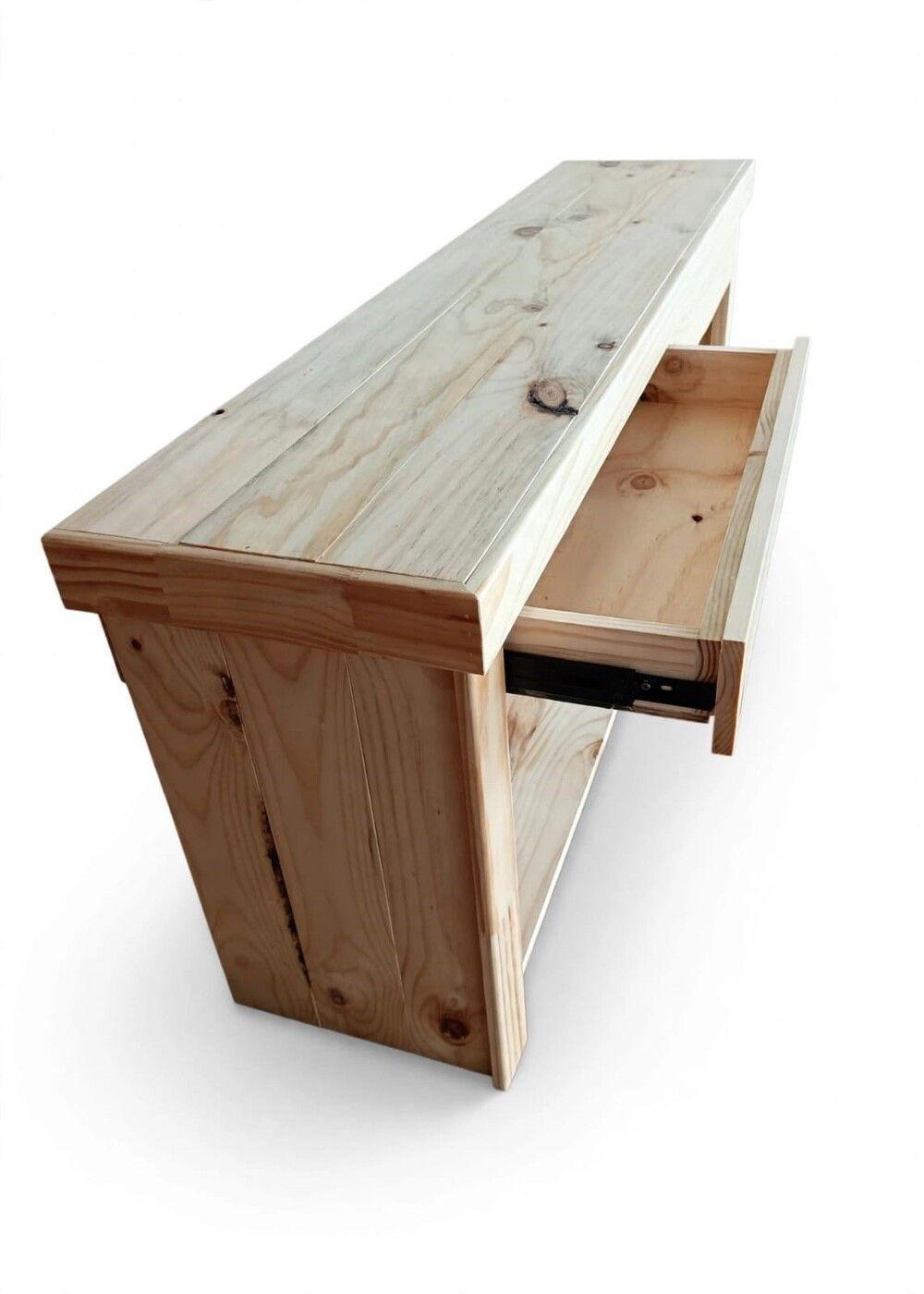 Rack Tv Madera Rustic Natura-1