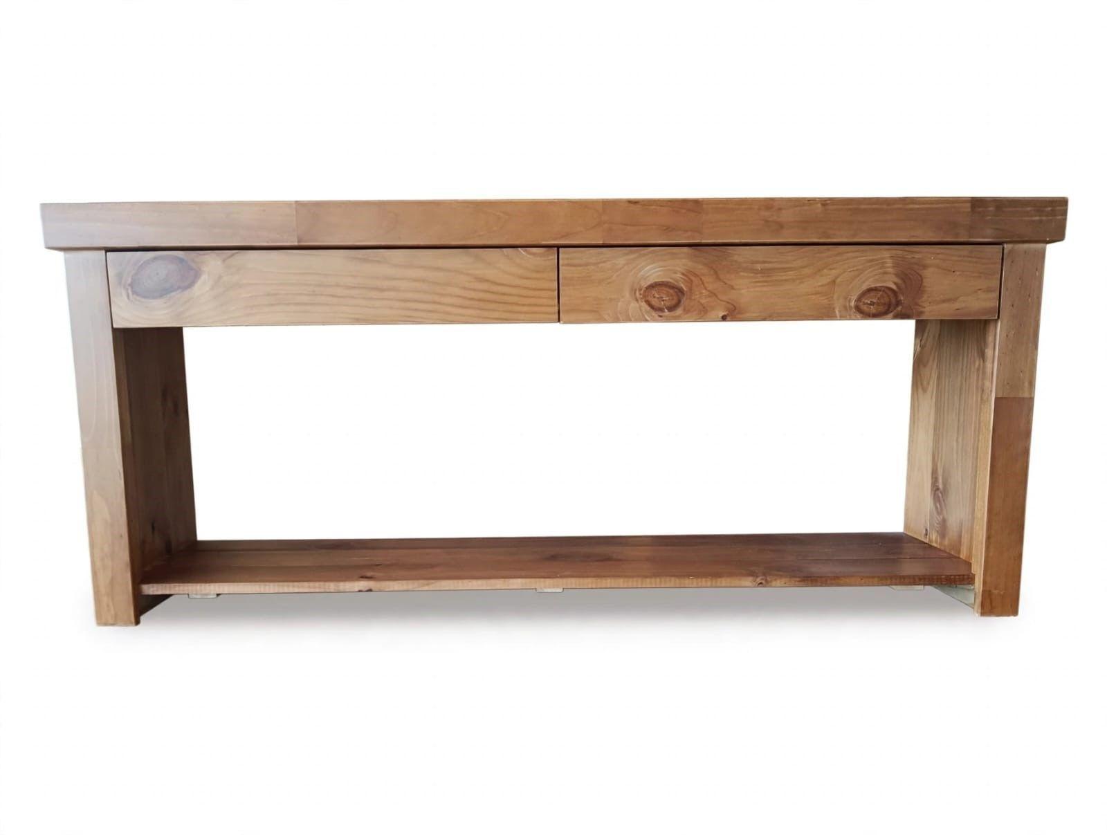 Rack Tv Madera Rustic Color Miel-2