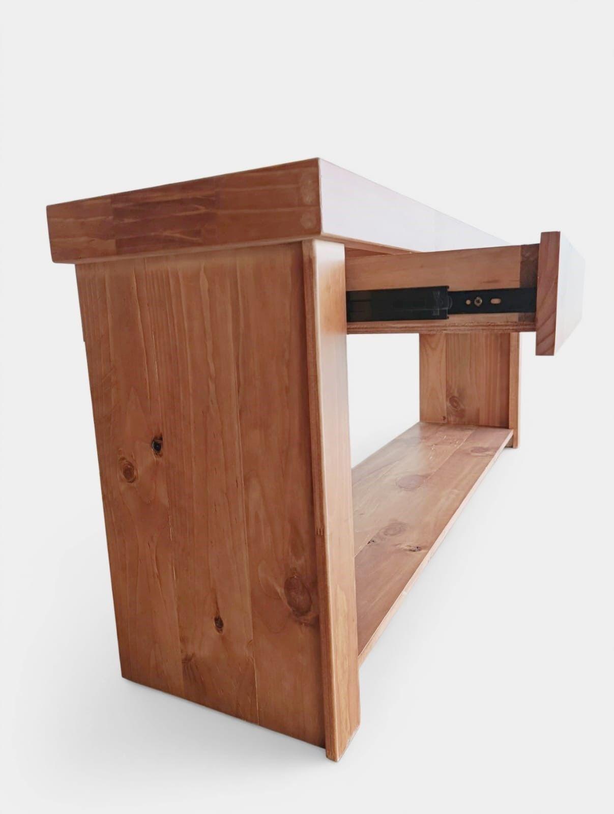 Rack Tv Madera Rustic Color Miel-6