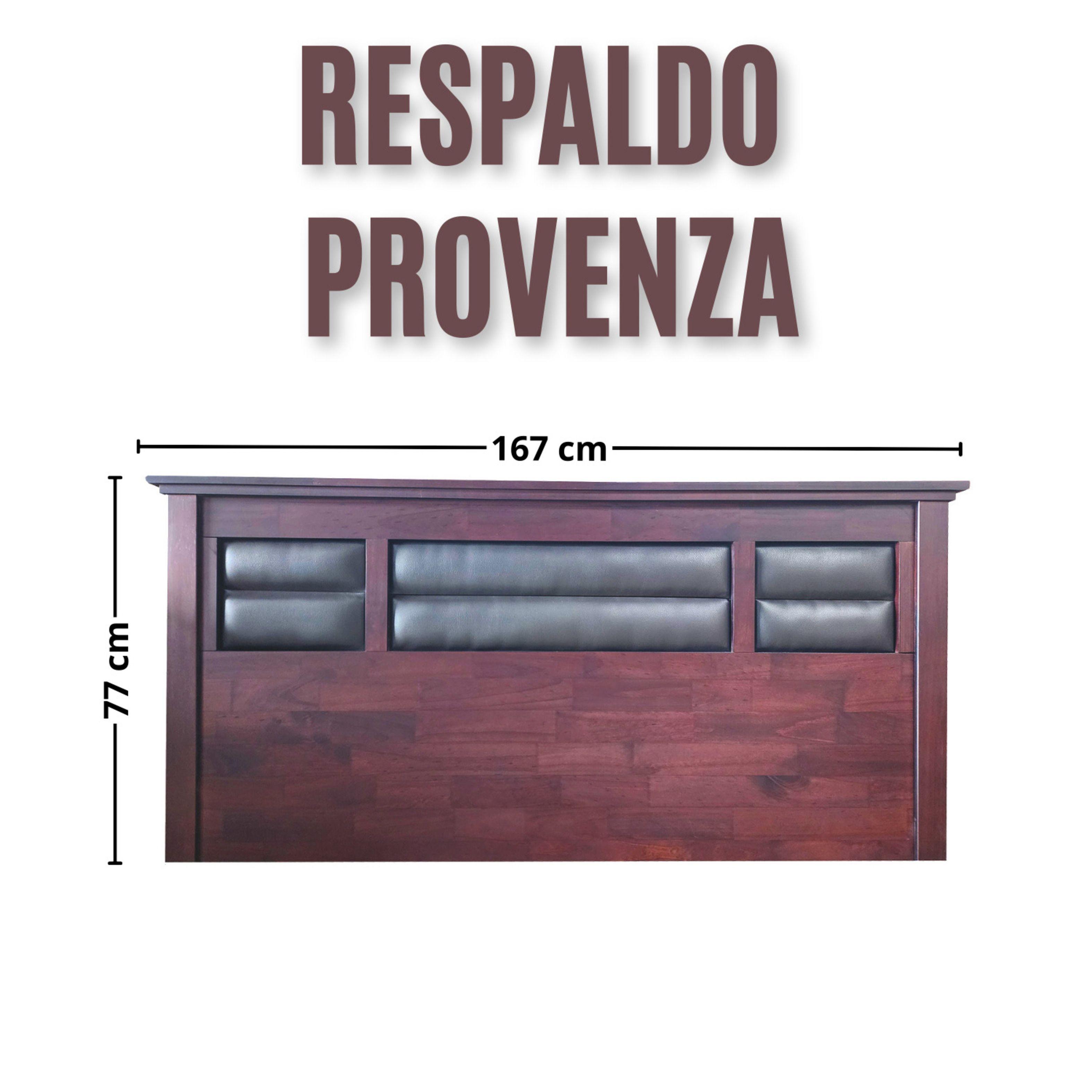 Set Respaldo Velador Madera Provenza 2 plaza-1