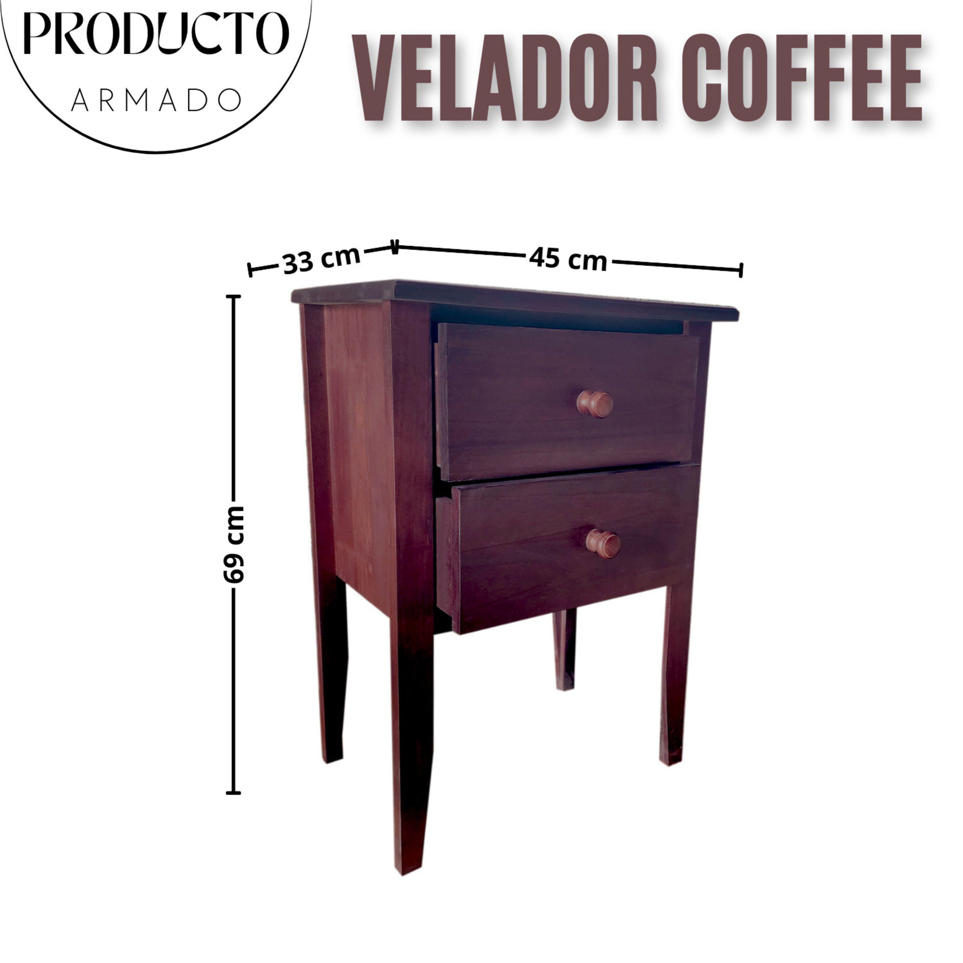 Set Respaldo Velador Madera Provenza 2 plaza-2