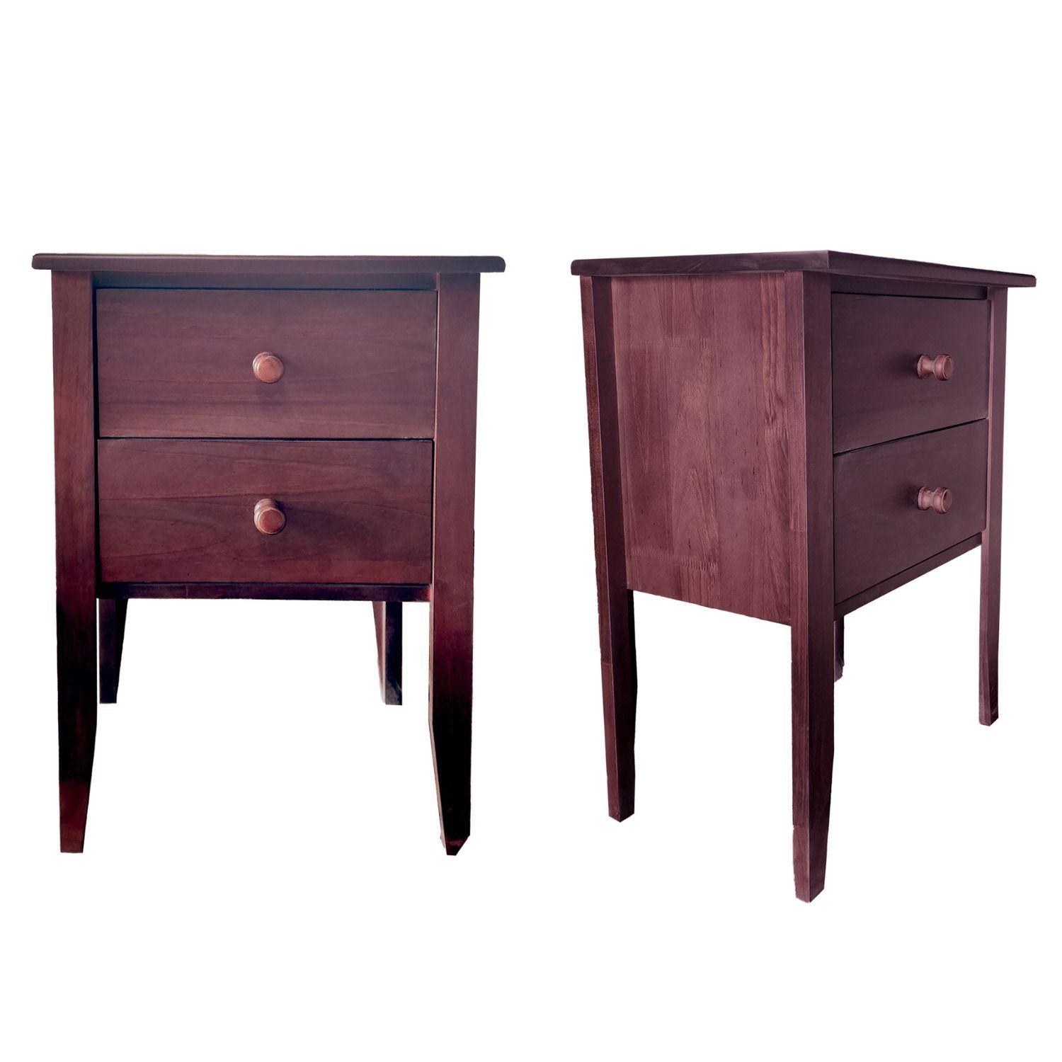 Set Respaldo Velador Madera Provenza 2 plaza-3