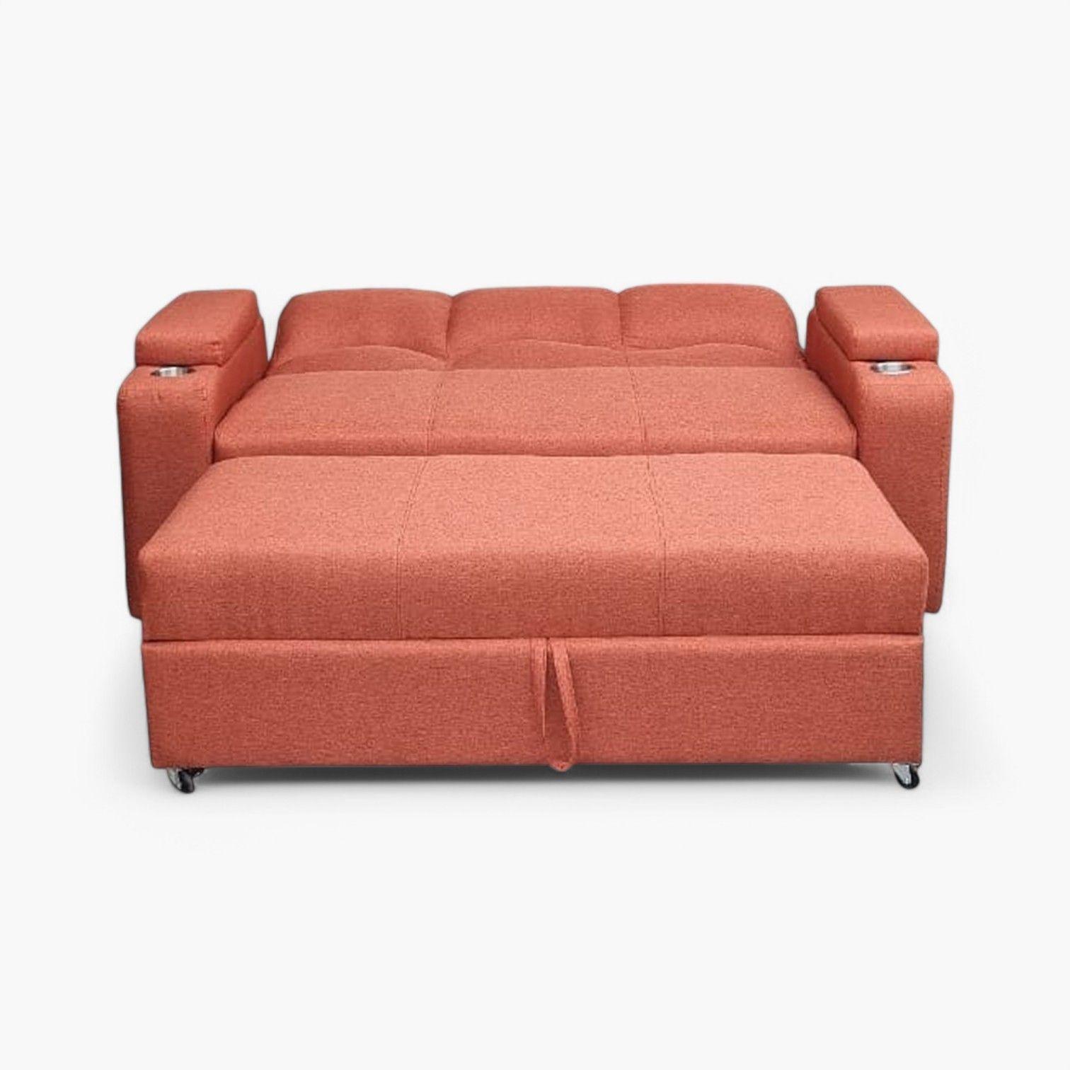 SOFA CAMA FUNCIONAL 2 PZ DECO LINO CON POSAVASO-3