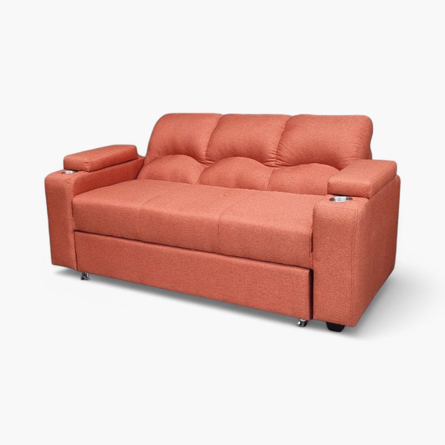 SOFA CAMA FUNCIONAL 2 PZ DECO LINO CON POSAVASO-5