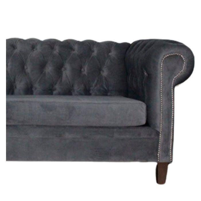 SOFA FELPA 3 CUERPOS CHESTERFIELD CAPITONE BRABANTE GRIS-2