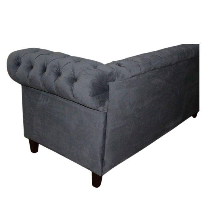 SOFA FELPA 3 CUERPOS CHESTERFIELD CAPITONE BRABANTE GRIS-3