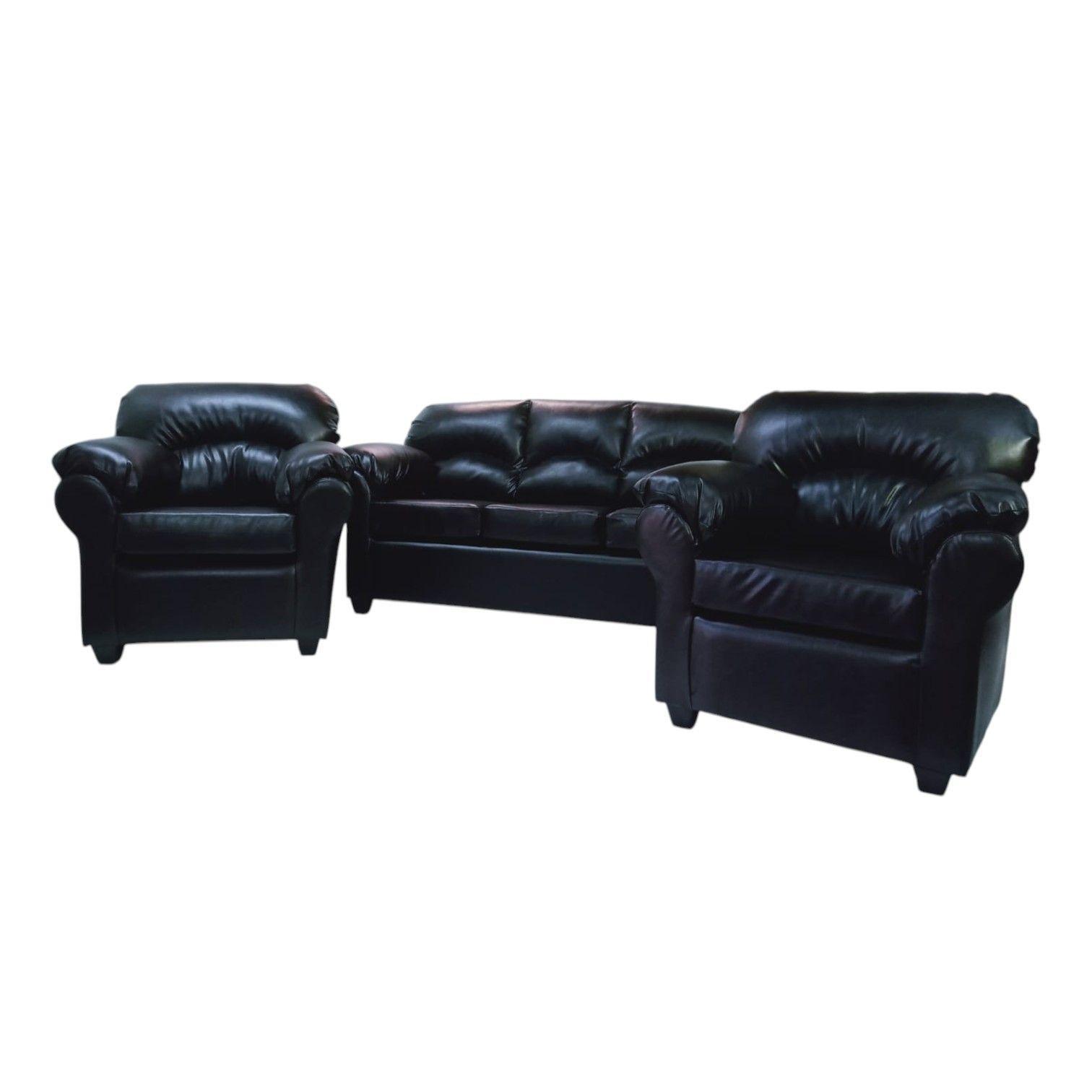 Juego de living Deco 3-1-1 PU Ecocuero-2