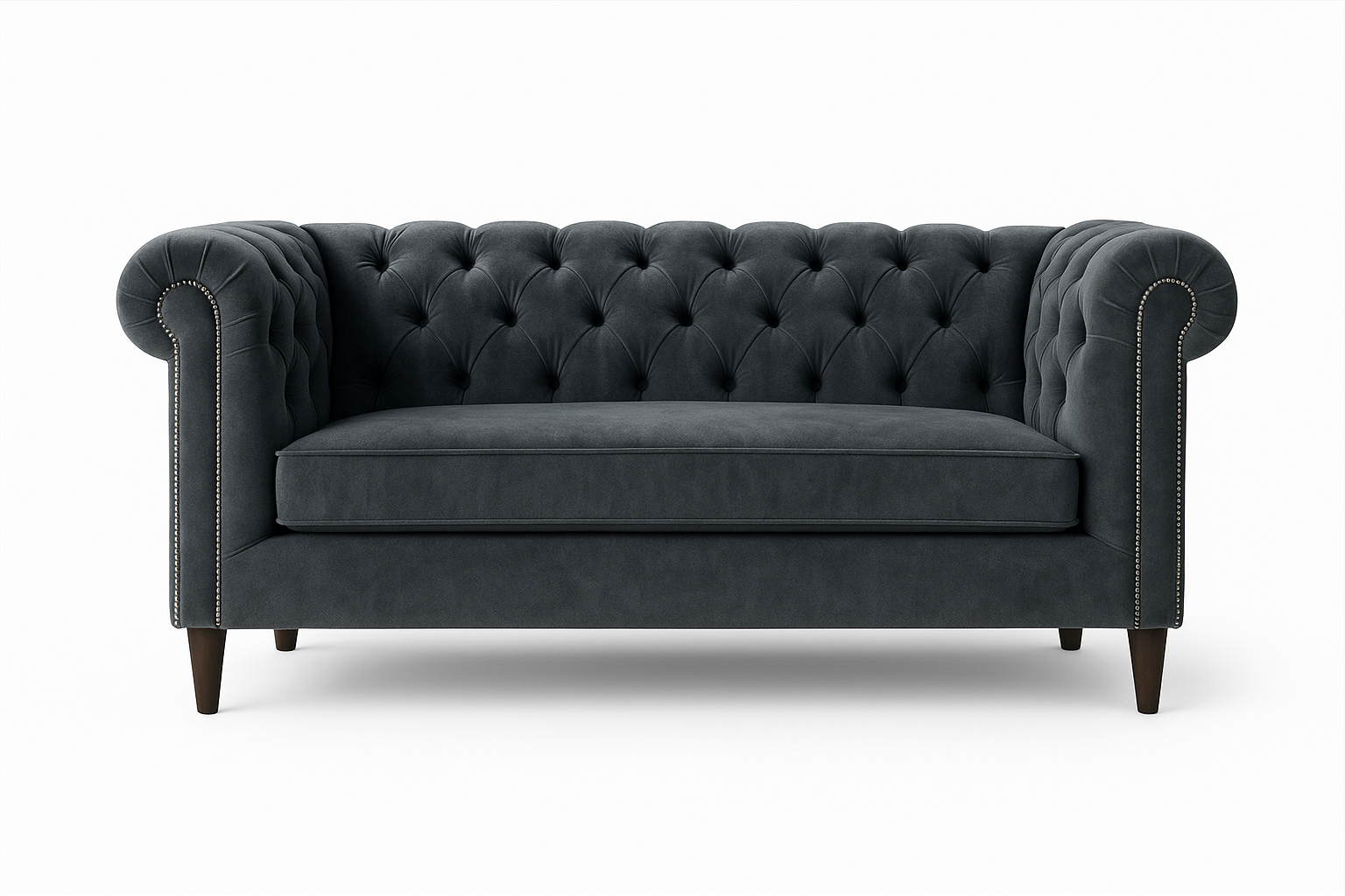 Sofá Chesterfield Capitone Brabante Felpa-3