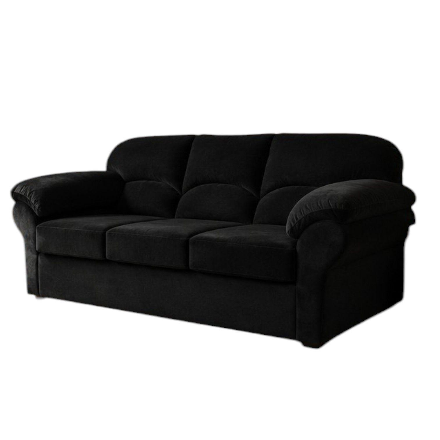SOFA FELPA 3 CUERPOS DECO NEGRO-2