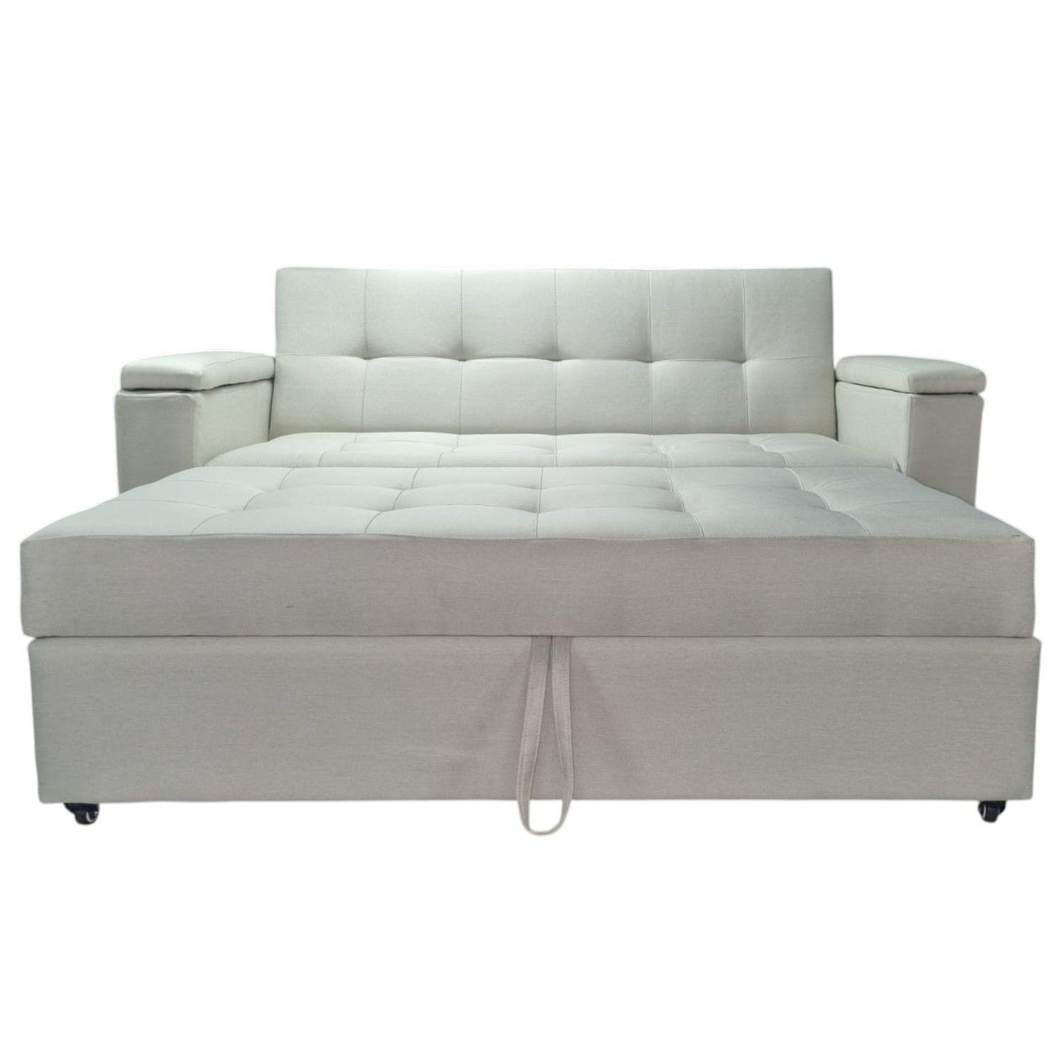 Sof cama funcional 2 plz Londres Lino Crudo-2