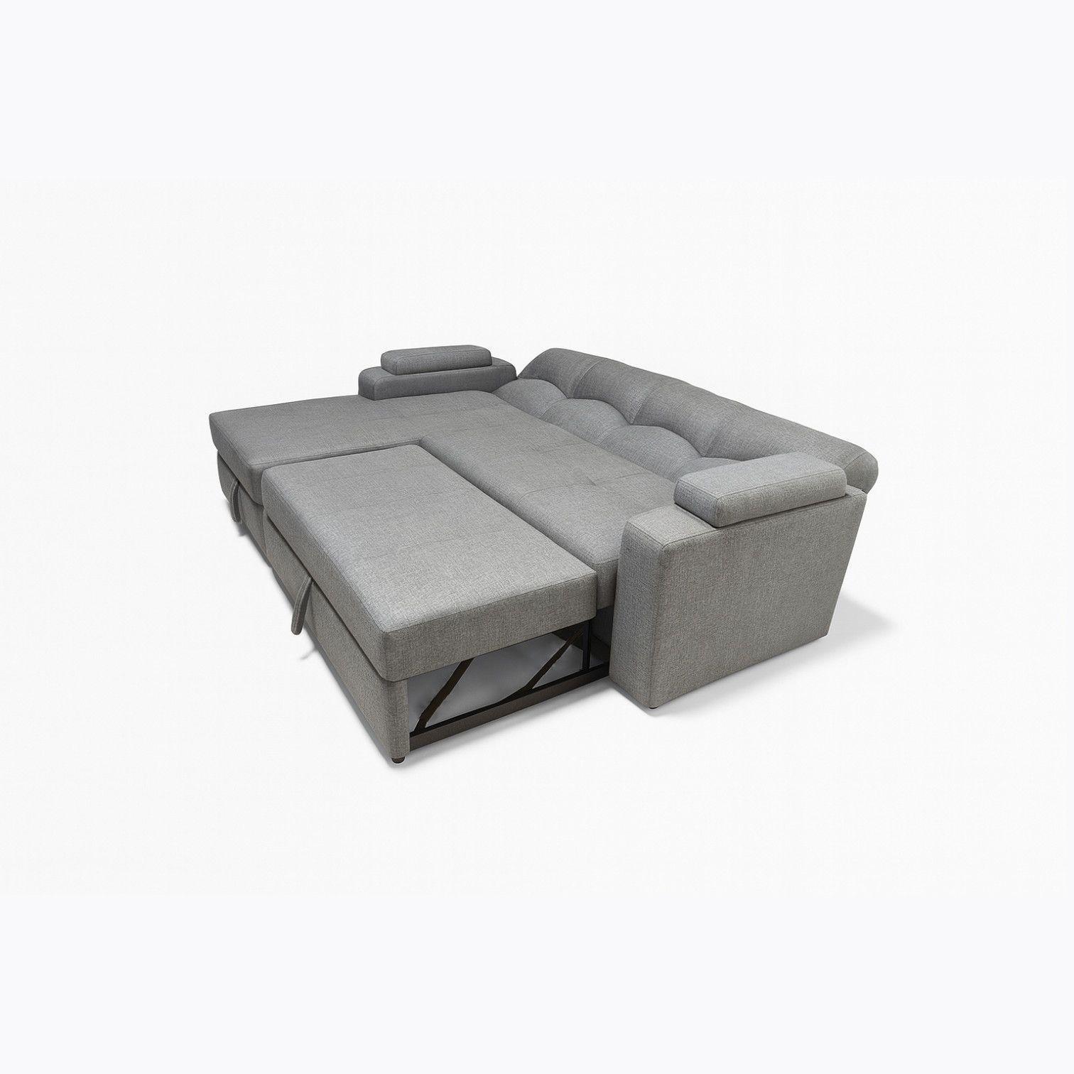 SECCIONAL CAMA BAUL FUNCIONAL 2 PZ DECO LINO GRIS IZQUIERDO-3