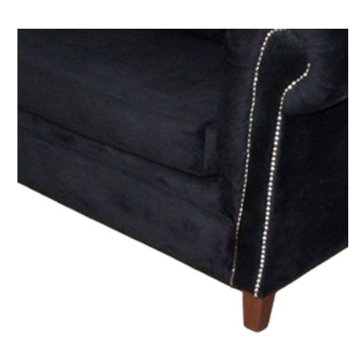 SOFA FELPA 3 CUERPOS CHESTERFIELD CAPITONE BRABANTE NEGRO-4
