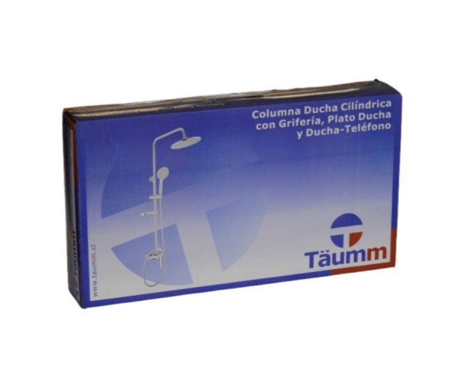 Columna Ducha Cilindrica Griferia Plato Telefono Taumm 020801001-2