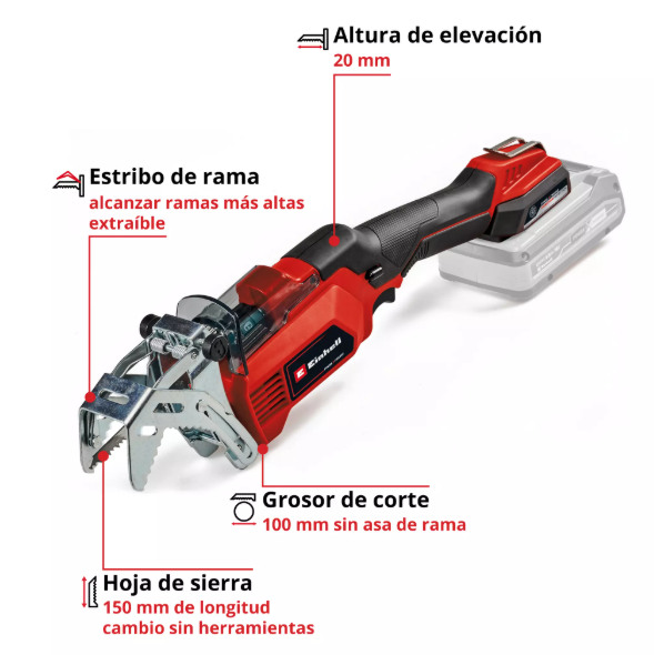 SIERRA PODA EINHELL INALAMBRICA GE-GS 18/150 -2