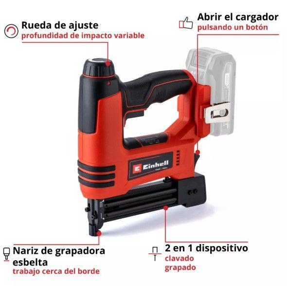 CLAVADOR INALAMBRICO EINHELL 18V TE-CN 18 LI SOLO-2