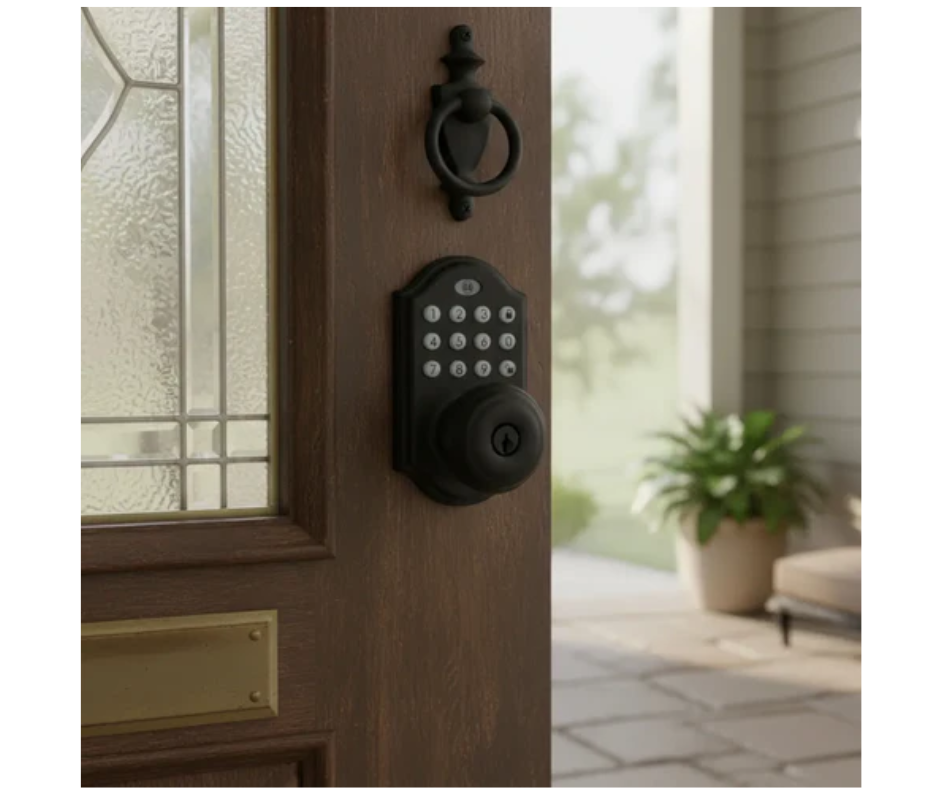 Cerradura Digital Odis Colonial Pomo 5500 Negro-4