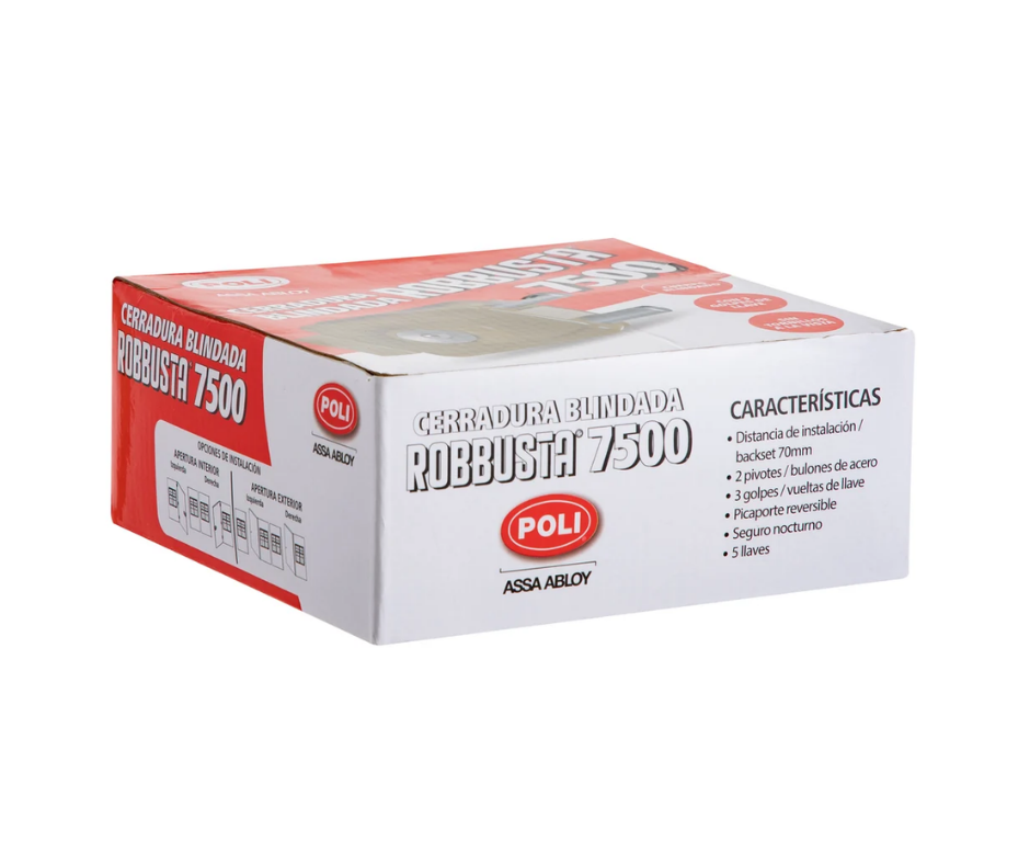 Cerradura Robbusta Blindada Poli 7500 154950-8