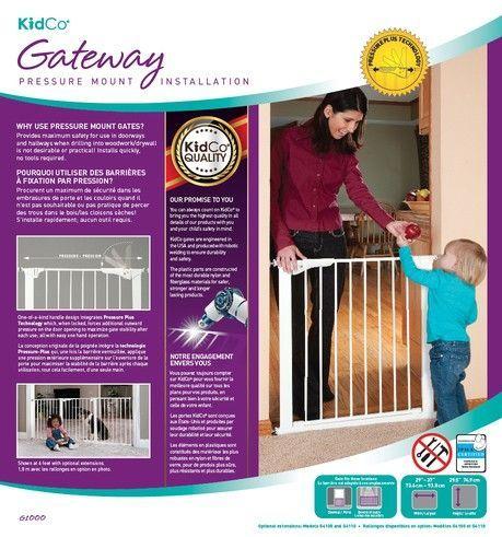 Puerta de Seguridad a presion Gateway® (ancho 73,6cm - 93,8cm) Blanco-4