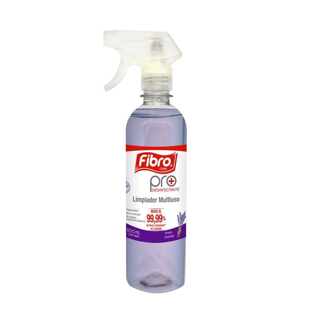 15 UNIDADES LIMPIADOR DESINFECTANTE MULTIUSO 500 ML FIBRO PRO-0
