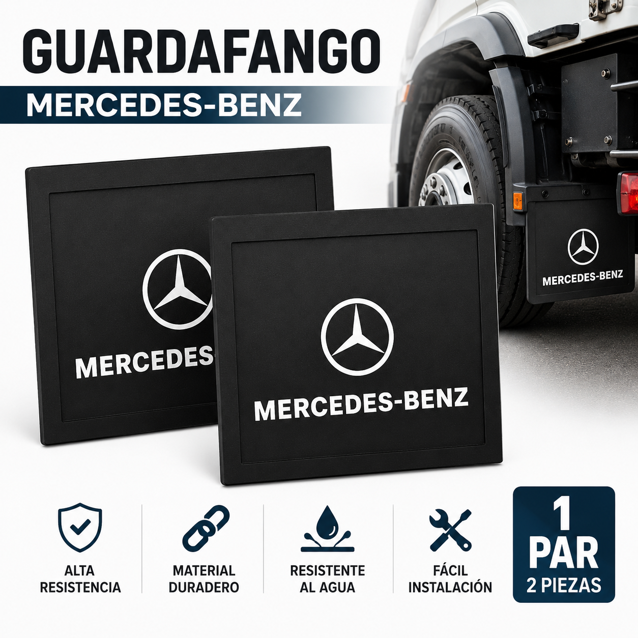 GUARDAFANGO PARA CAMION MERCEDES BENZ-2