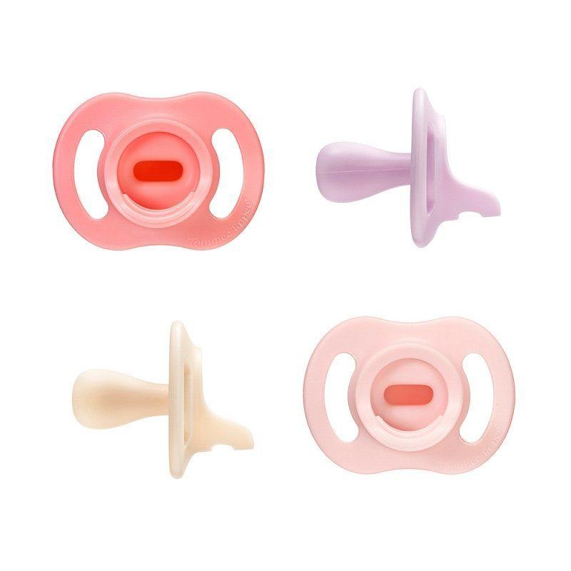 Pack 4 chupetes de silicona Ultralight Stayput niña 0-6 meses-0