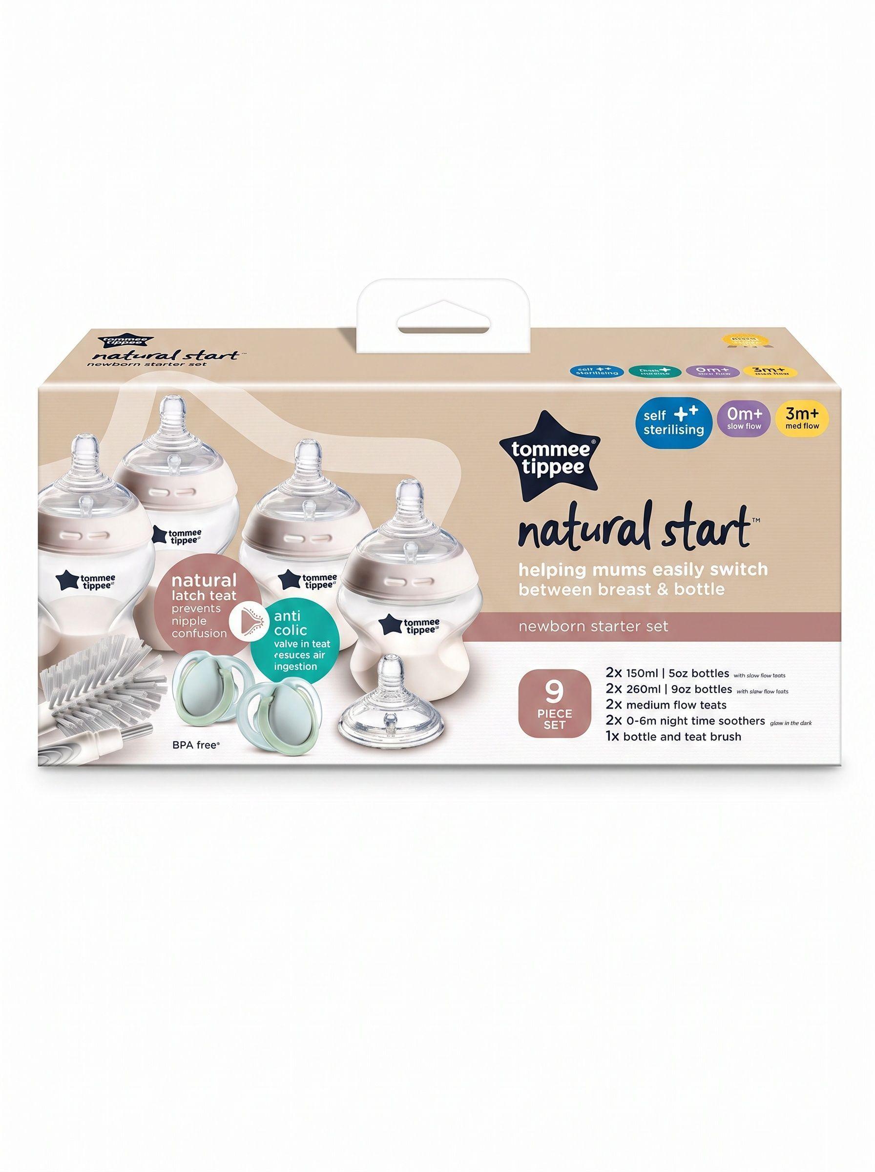 Set de inicio 4 mamaderas y accesorios Natural Start 0 meses+-0