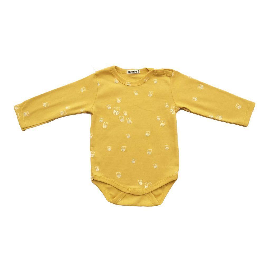 Set ropa de bebé 3 bodys botón al hombro algodón pima diseño huerta niña-3