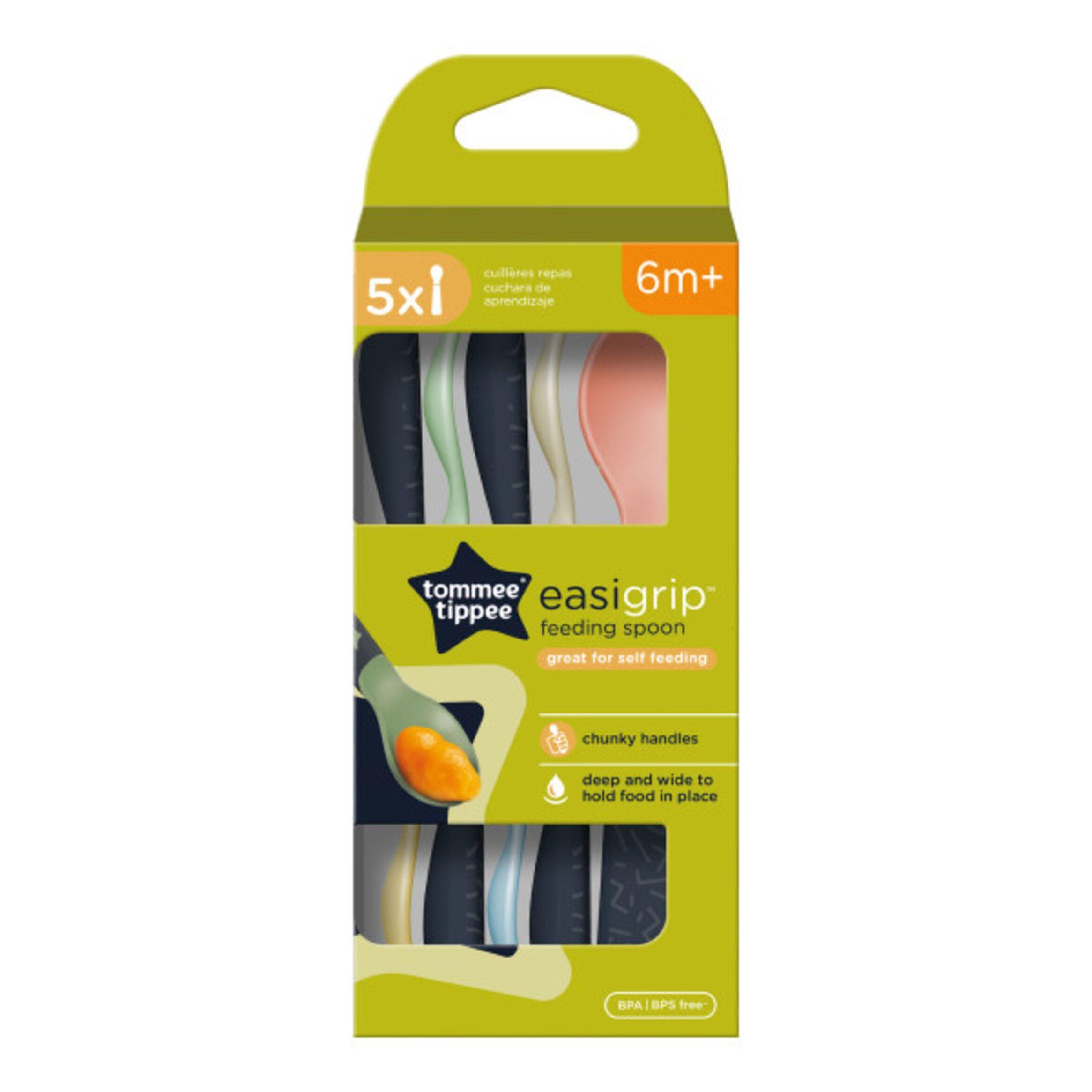 Pack 5 cucharas de entrenamiento EasiGrip 6 meses+-1