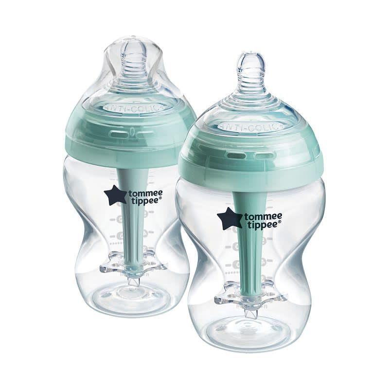Pack 2 mamaderas 260ml Advance Anticolic 0 meses+ Celeste Flujo Lento-0