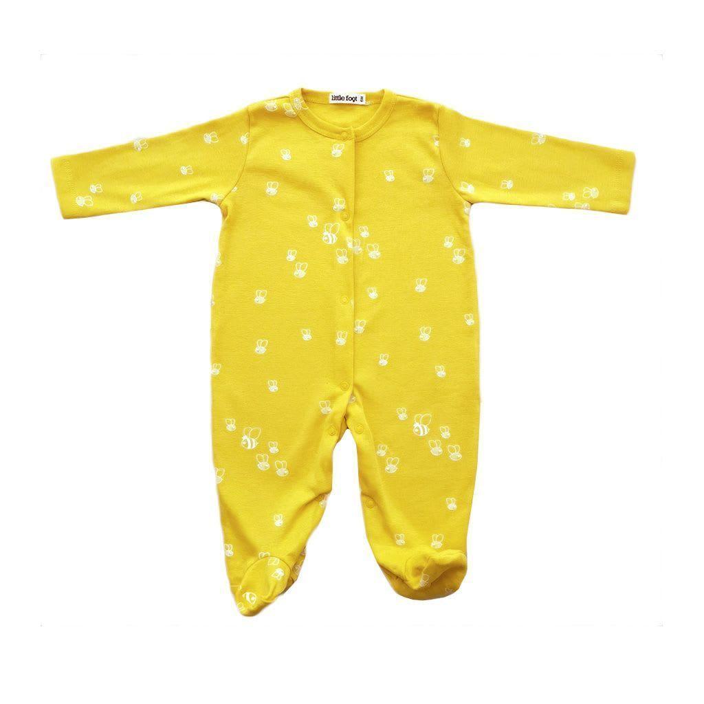 Set ropa de bebé 2 enteritos con patitas algodón pima diseño huerta niña-2