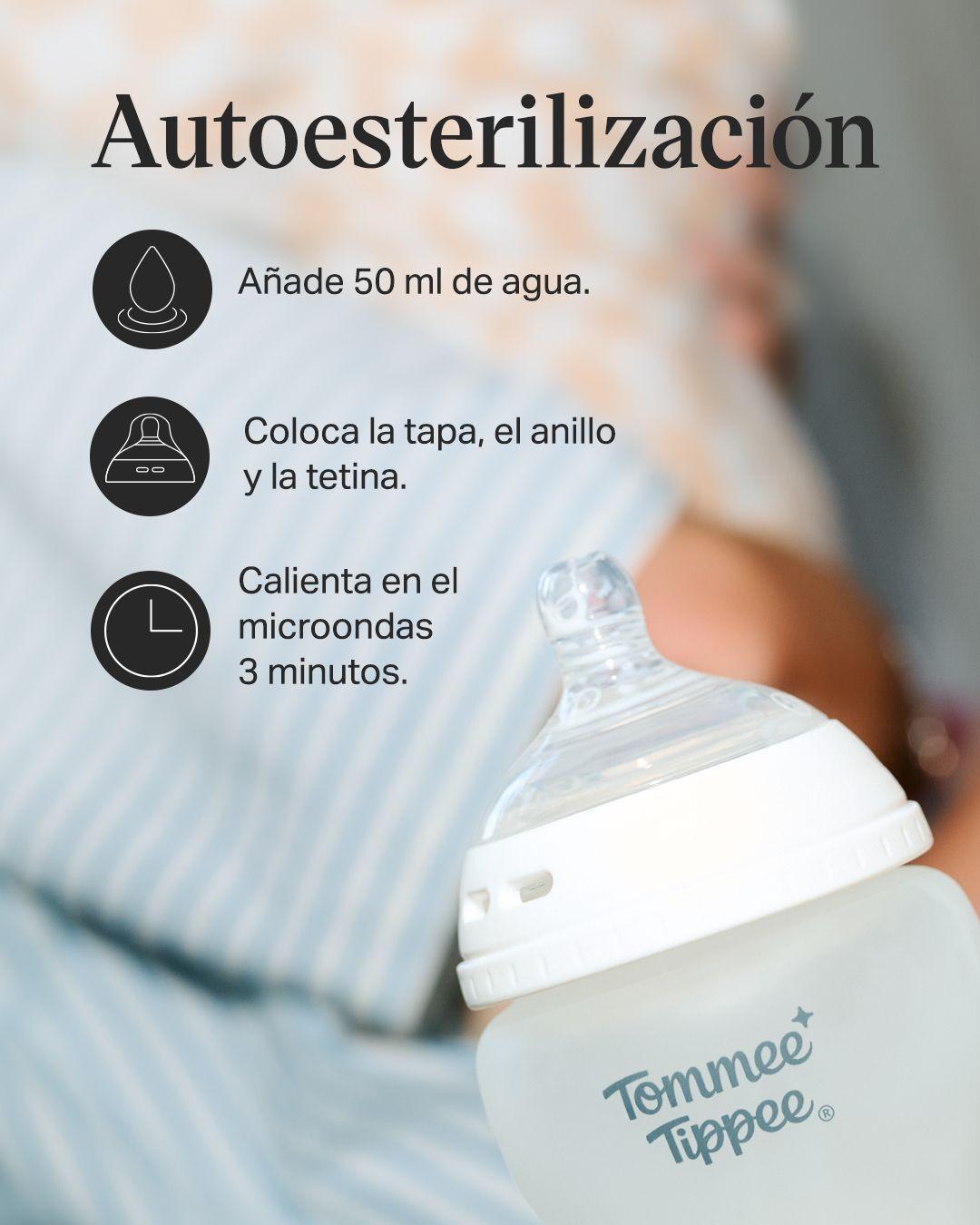 Pack 2 mamaderas 260ml Natural Start Flujo lento 0 meses+-2