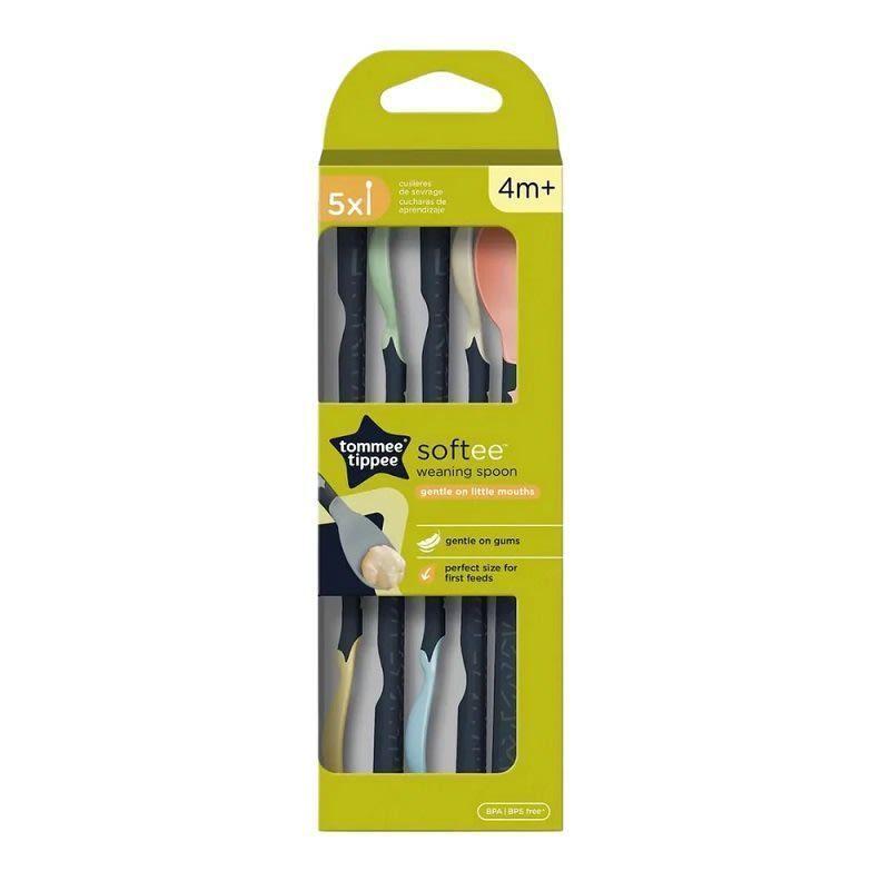 Pack 5 cucharas de inicio Antideslizantes Softee 4 meses+-0