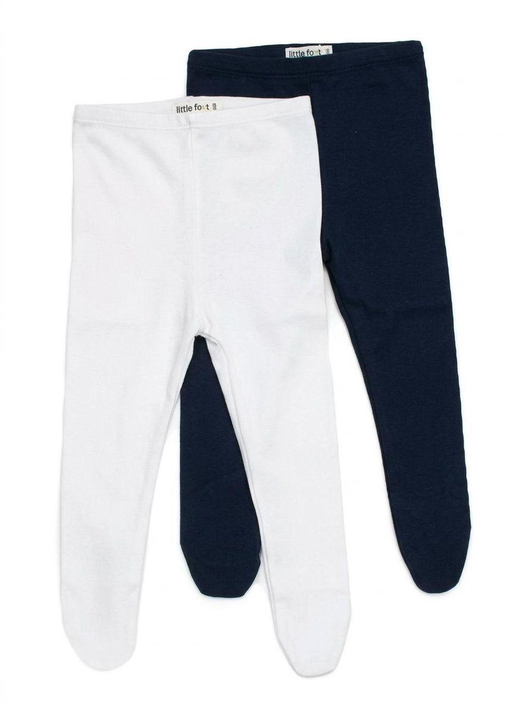 Ropa de beb pack 2 pantys blanco negro de algodon pima-0