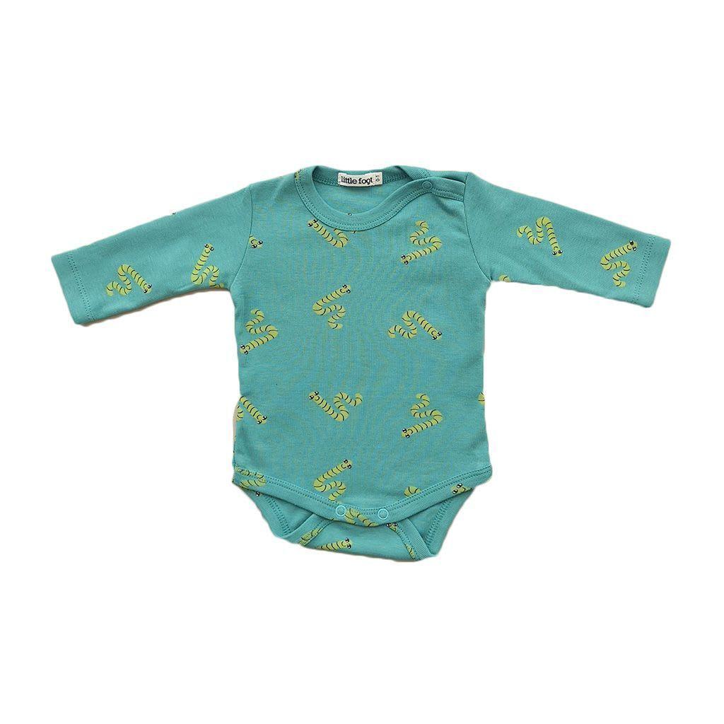 Set ropa de bebé 3 bodys botón al hombro algodón pima diseño huerta niño-2
