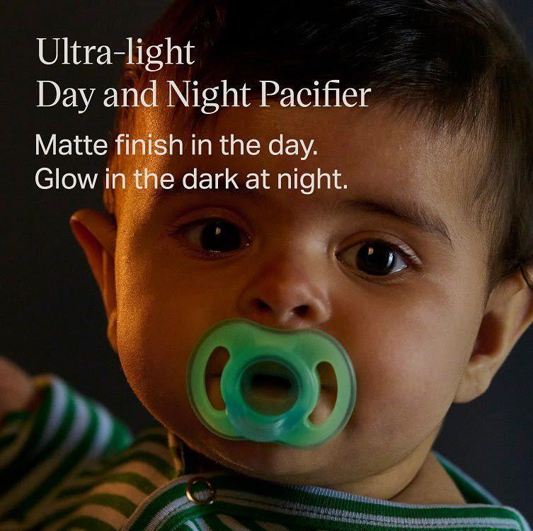 Chupete de silicona Ultralight Stayput NightGlow 2 unidades 0-6 meses-3