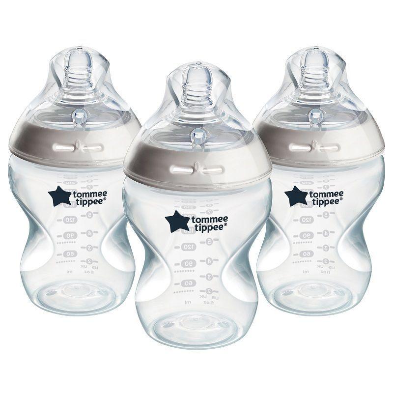 Pack 3 mamaderas 260ml flujo lento 0 meses Natural Start Tommee Tippee-0