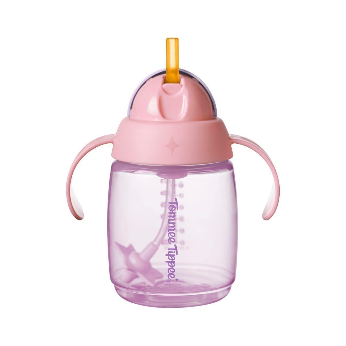 Vaso con bombilla de silicona 6 meses+ Trainer Straw 240ml-0