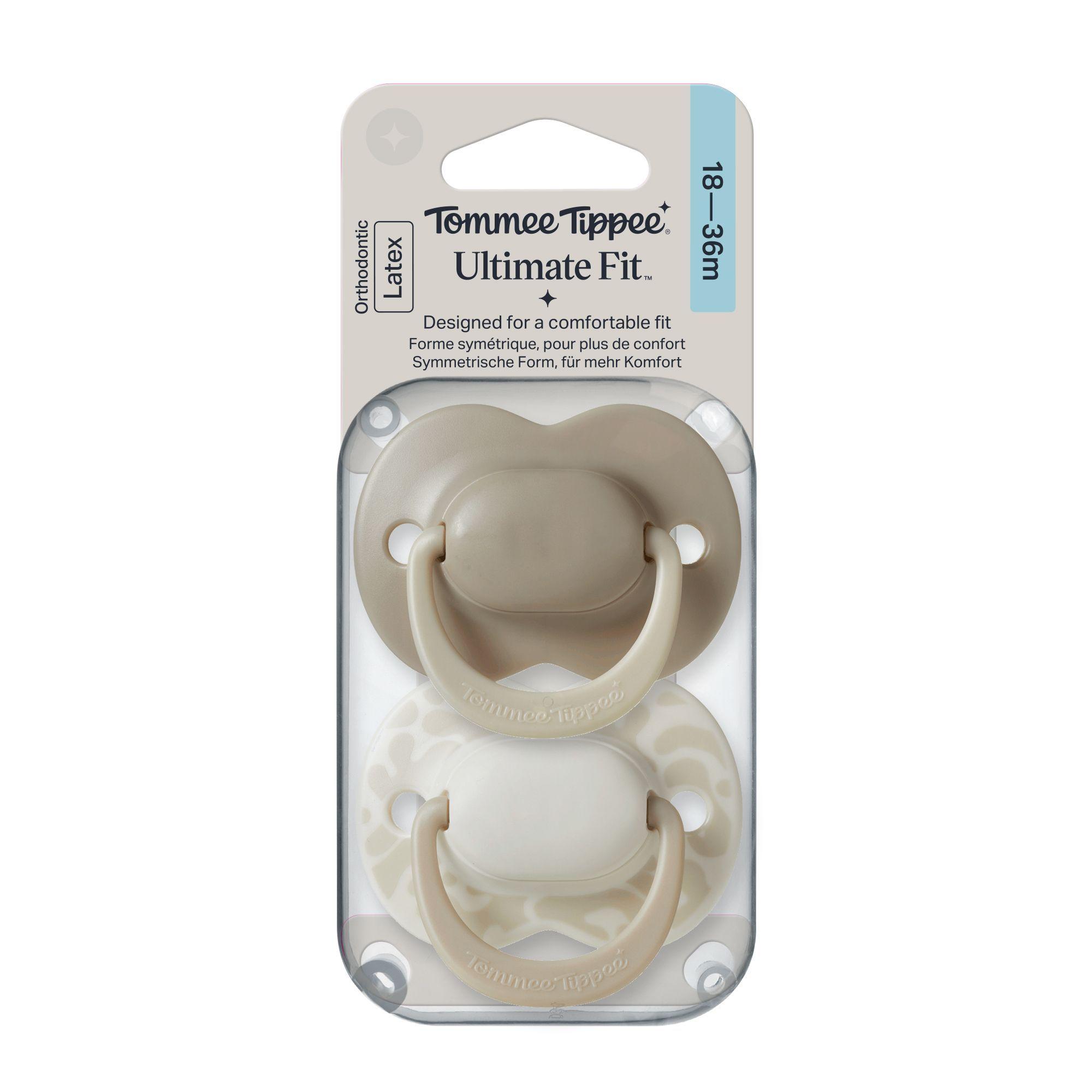 Chupete de l tex natural 18 36 meses 2 unidades Ultimate Fit Tommee Tippee-0