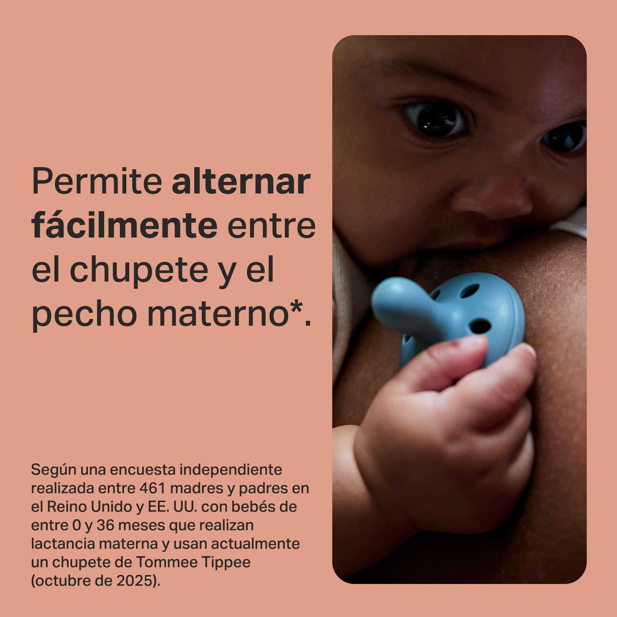 Chupete de silicona tacto suave 6 18 meses 2 unidades Breast Like Tommee Tippee-2