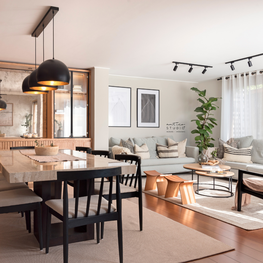 Diseño Living Y Comedor hasta 30m2 Interiorismo Antico Studio-1