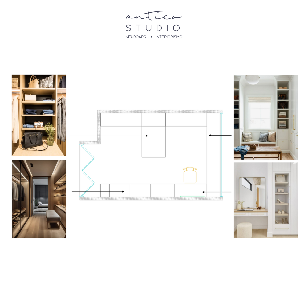 Diseño Walk In Closet hasta 5m2 DecoAntico Studio-2