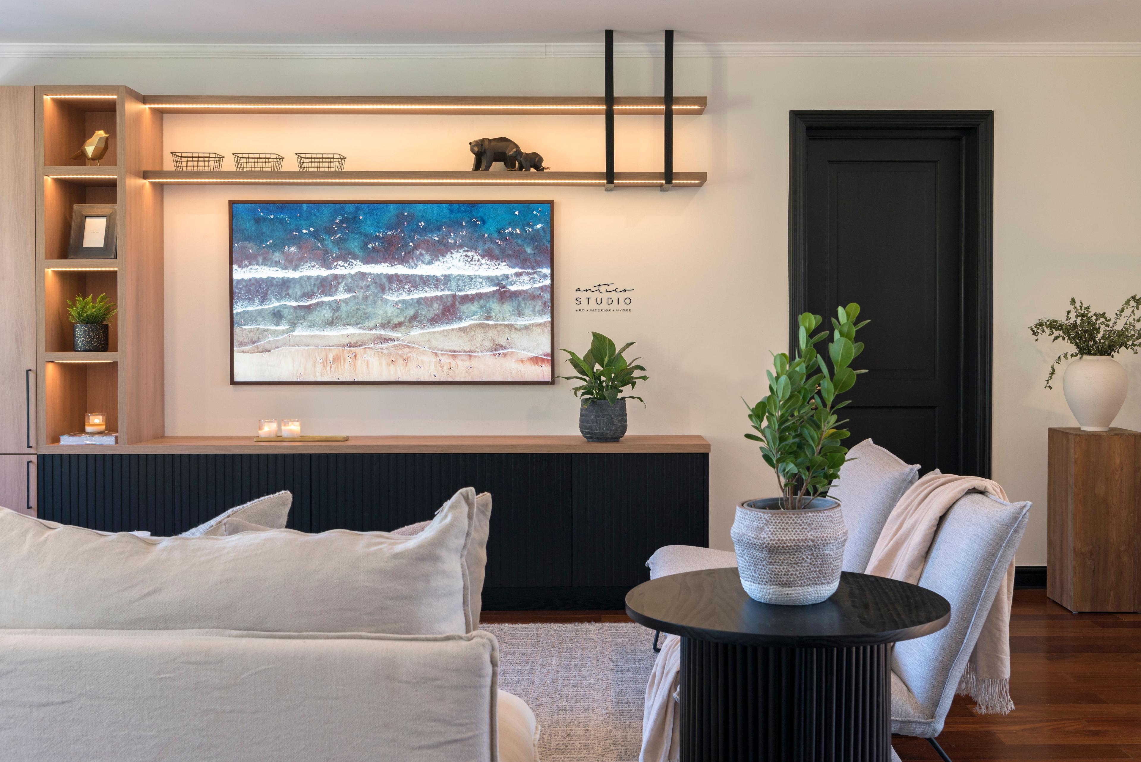 Diseño Living entre 20m2 a 30m2 Deco Antico Studio-0