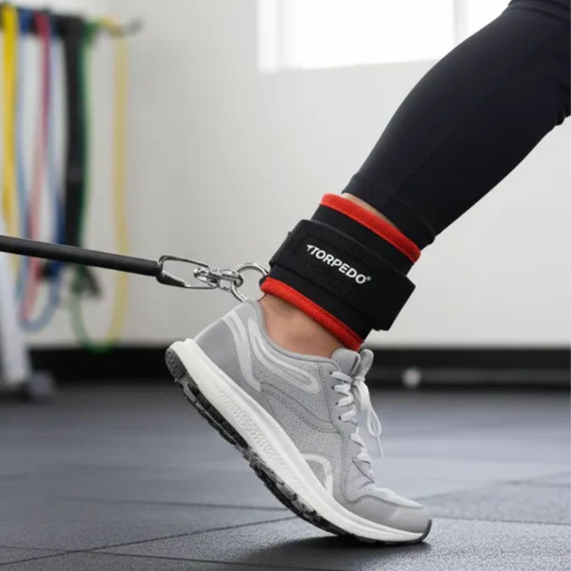 Tobilleras para Polea Torpedo Par Gimnasio Glúteos-5