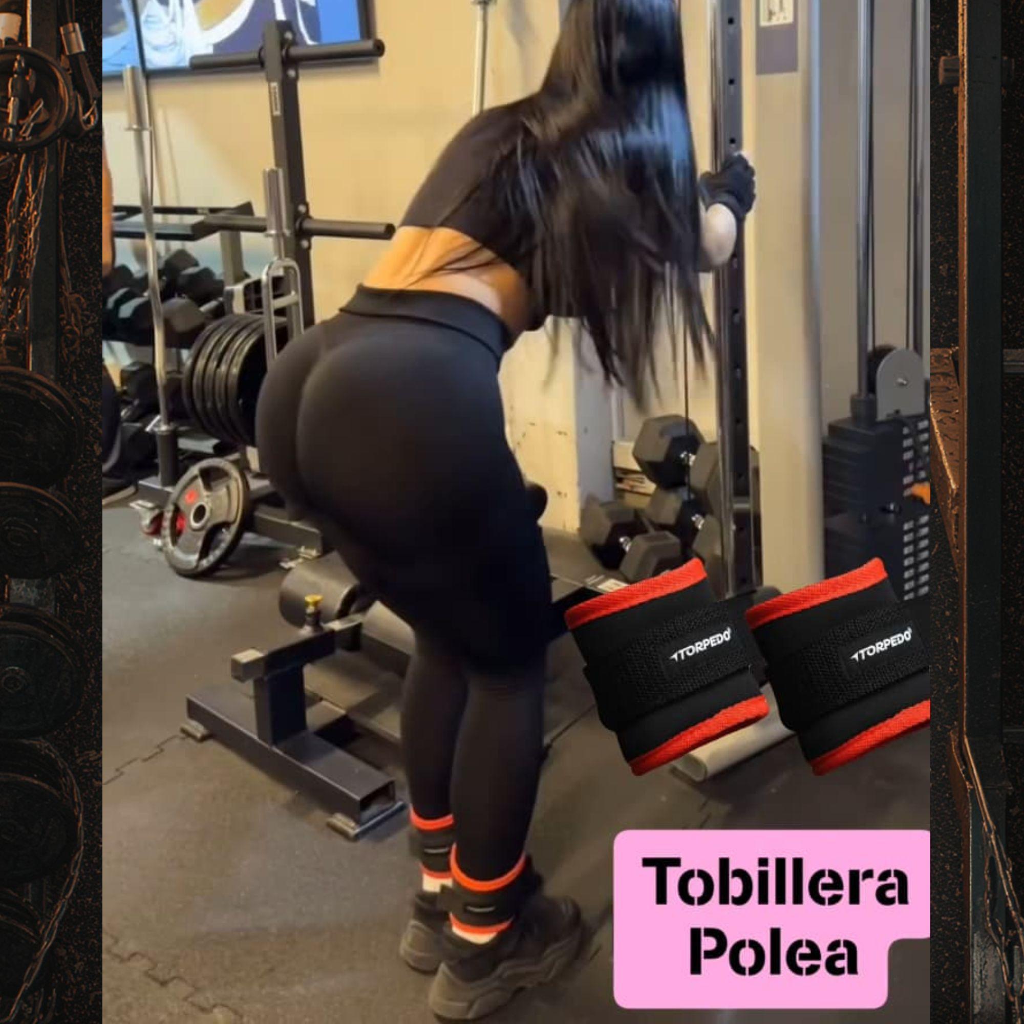 Tobilleras para Polea Torpedo Par Gimnasio Glúteos-9