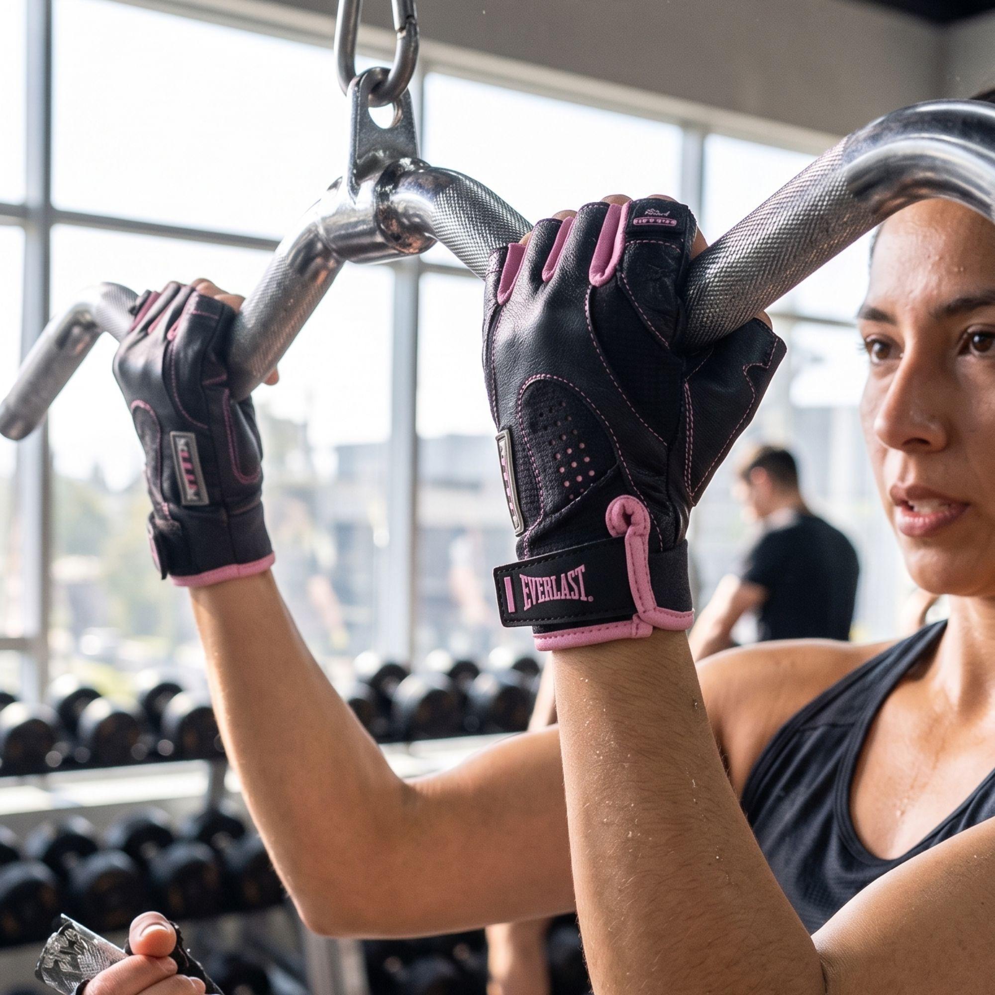 Guantes Fitness Everlast Plus Mujer Entrenamiento Y Pesas-5