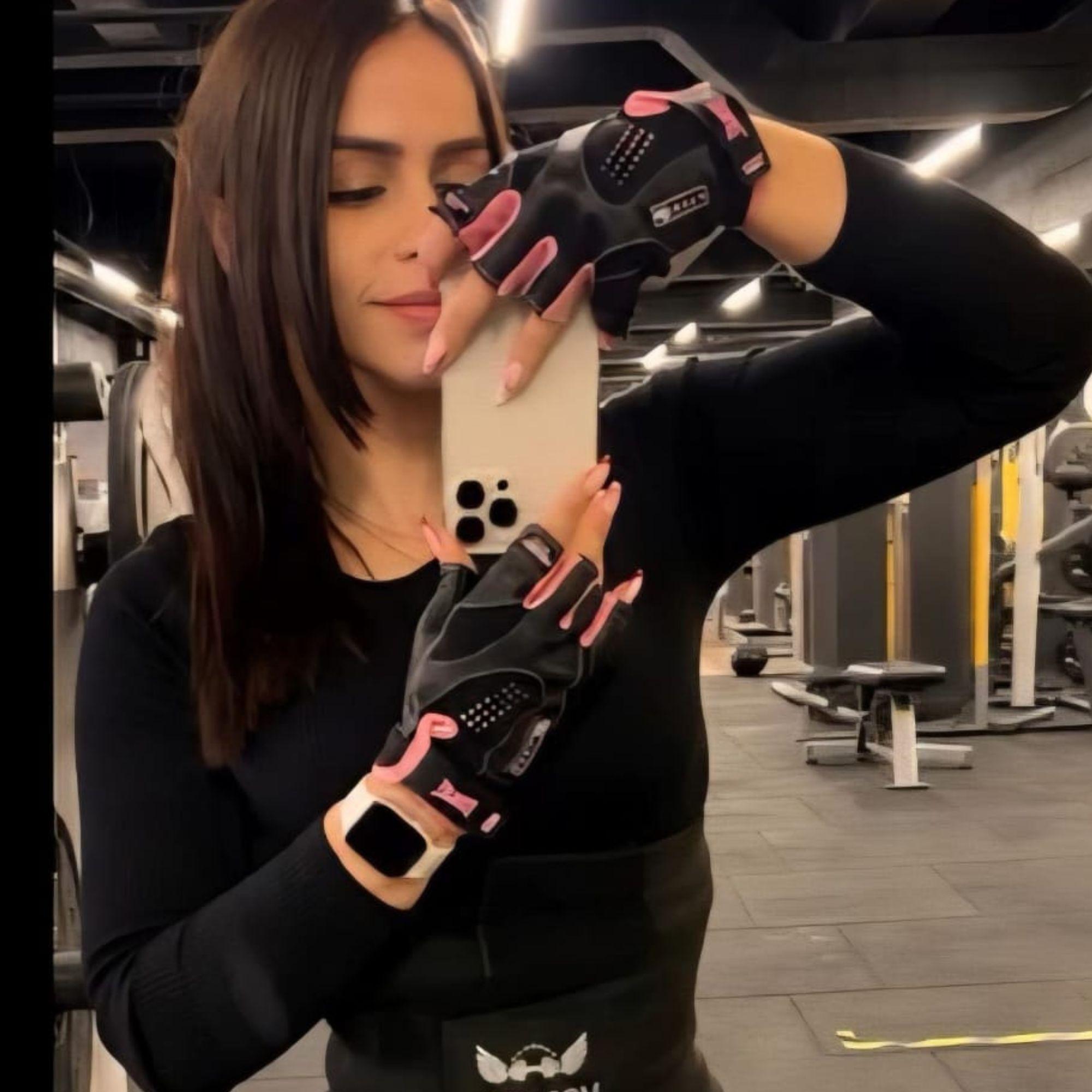 Guantes Fitness Everlast Plus Mujer Gimnasio Pesas-8