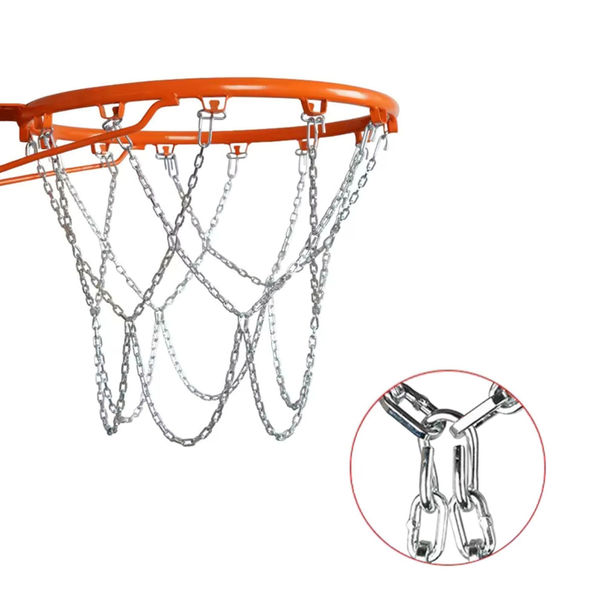 Red Malla Metálica Para Aro De Basquetbol Oficial-0