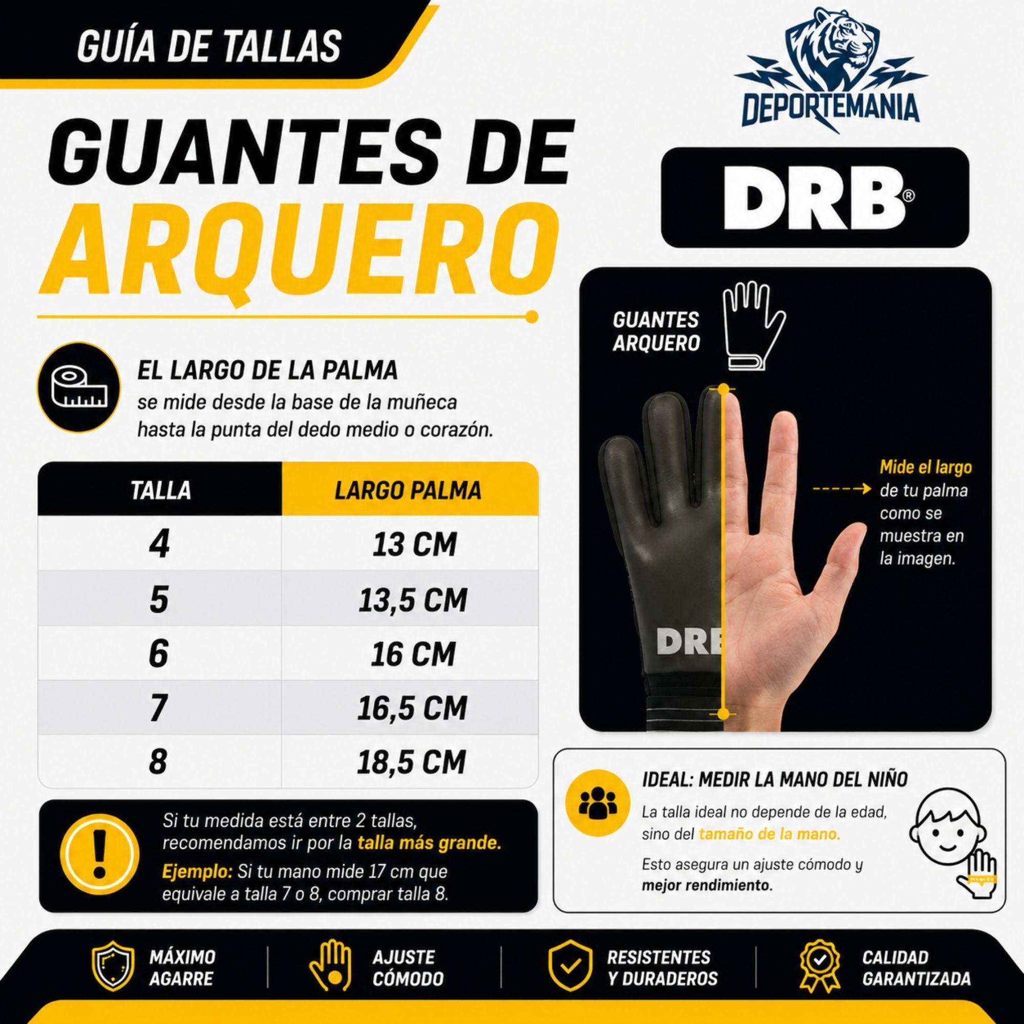 Guantes Arquero Real Madrid DRB Nino Licencia Oficial-2